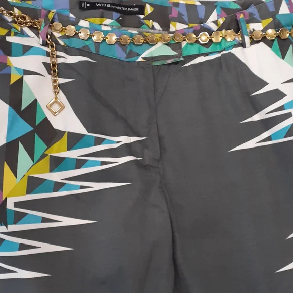 W118 by Walter Baker crop multi colored ankle pants size medium - Picture 4 of 12